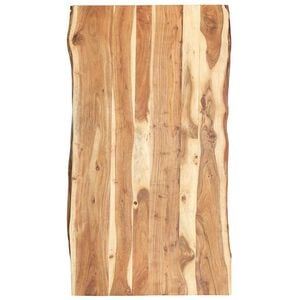 vidaXL Tampo de mesa 118x(50-60)x3,8 cm madeira de ac&aacute;cia maci&ccedil;a