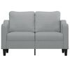 vidaXL Sof&aacute; de 2 lugares em tecido 120 cm cinzento-claro