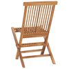vidaXL 5 pcs conjunto jantar dobr&aacute;vel p/ exterior madeira teca maci&ccedil;a