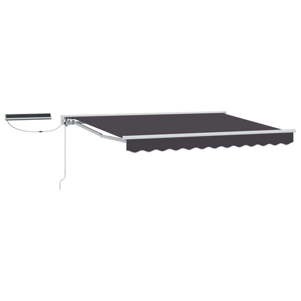 vidaXL Toldo Retr&aacute;til El&eacute;trico Antracite 2,5 x 2 m