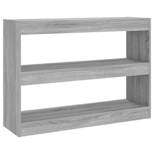 vidaXL Estante/divis&oacute;ria 100x30x72 cm cor sonoma cinza