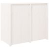 vidaXL Arm&aacute;rio de cozinha p/ exterior 106x55x92 cm pinho maci&ccedil;o branco