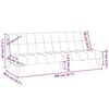 vidaXL Sof&aacute;-cama de 2 lugares tecido castanho-escuro