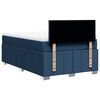 vidaXL Cama boxspring com colch&atilde;o 120x190 cm tecido azul