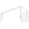 vidaXL Telhado de cama infantil 188x82x113 cm pinho maci&ccedil;o branco