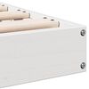 vidaXL Estrutura de cama de ch&atilde;o Branco 213.5 x 104 x 9 cm