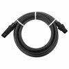 vidaXL Mangueira de suc&ccedil;&atilde;o com conectores de PVC 1" 4 m PVC preto
