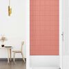 vidaXL Painel de parede 12 pcs 90x15 cm veludo 1,62 m² rosa