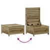 vidaXL 7 pcs conjunto lounge de jardim madeira de pinho impregnada
