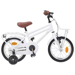 vidaXL Bicicleta Infantil 12 Polegadas para 2-4 anos Branco