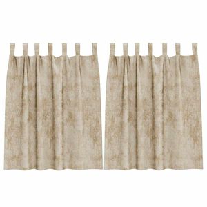 vidaXL Cortinas de Veludo 2 unid. Creme 140 x 140 cm Veludo