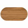 vidaXL Tampo de Mesa 100 x 50 x 3,5 cm Oval Madeira de Teca S&oacute;lida