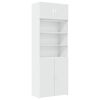vidaXL Arm&aacute;rio de arruma&ccedil;&atilde;o 80x42,5x225 cm derivados de madeira branco