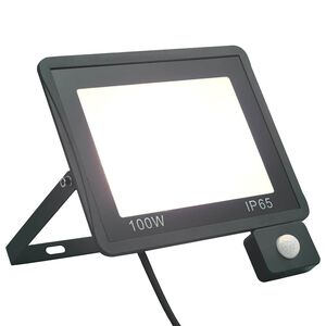 vidaXL Projetor c/ ilumina&ccedil;&atilde;o LED e sensor 100 W branco frio