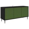 vidaXL Gabinete para TV GELEEN 102 x 33 x 51 cm Carvalho Preto