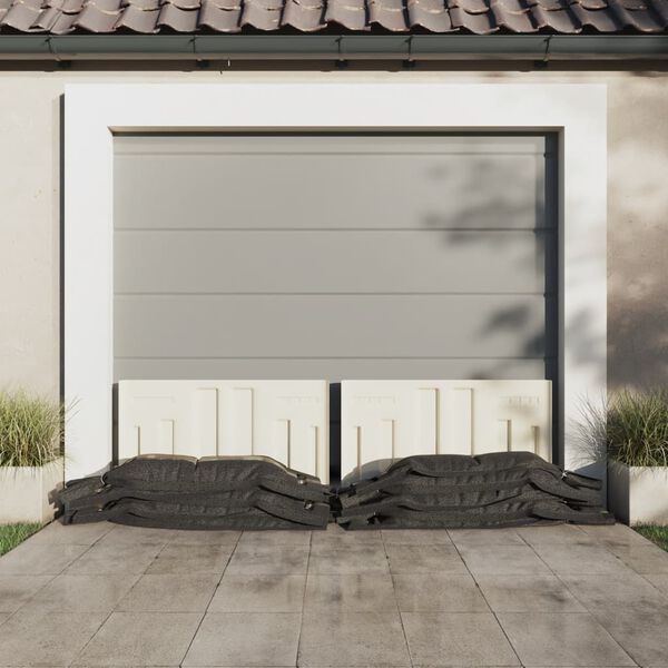 vidaXL Sacos de areia 50 pcs 103x25 cm PEAD verde-escuro