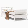 vidaXL Cama sem colchão 90x190 cm madeira de pinho maciça branco