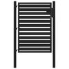 vidaXL Port&atilde;o de jardim com fechadura Preto 100x120 cm Alum&iacute;nio