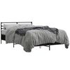 vidaXL Estrutura de cama 120x200 cm derivados de madeira/metal preto