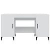 vidaXL Secret&aacute;ria 140x50x75 cm derivados de madeira branco