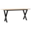 vidaXL Mesa de centro estrutura em X 110x40x45cm pinho e a&ccedil;o