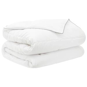 vidaXL Edredom de Ver&atilde;o Simples Branco 200 x 200 cm Bambu