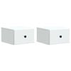vidaXL Gabinete de Canto Montado na Parede com gaveta 2 pcs Branco
