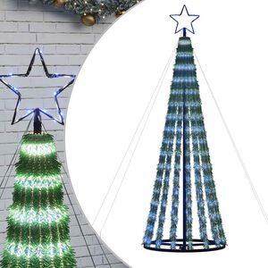 vidaXL LED &Aacute;rvore de Natal 275 LEDs Azul 180 cm