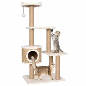 vidaXL &Aacute;rvore para gatos c/ postes arranhadores 123 cm erva marinha