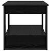 vidaXL Mesa de centro Carvalho Preto 72 x 50 x 50 cm