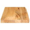vidaXL Tampo de mesa c/ borda viva 60x20x2,5 cm mangueira maciça