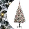 vidaXL &Aacute;rvore de Natal Artificial Branco 180 cm PVC, A&ccedil;o e Pl&aacute;stico