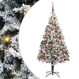 vidaXL &Aacute;rvore de Natal Artificial Branco 180 cm PVC, A&ccedil;o e Pl&aacute;stico