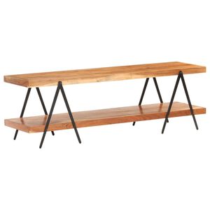 vidaXL M&oacute;vel de TV 160x40x50 cm madeira de ac&aacute;cia maci&ccedil;a