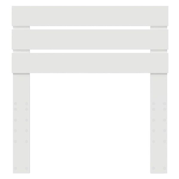 vidaXL Cabeceira com cabeceira Branco 75 cm Madeira processada