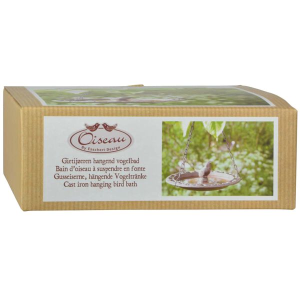 Esschert Design Bebedouro/comedouro suspenso para p&aacute;ssaros BR27