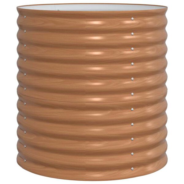 vidaXL Cama Elevada Castanho 80 x 80 x 81 cm A&ccedil;o