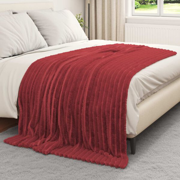 vidaXL Cobertores de Sof&aacute; 6 pcs Vermelho Bordeaux 200 x 150 cm L&atilde;