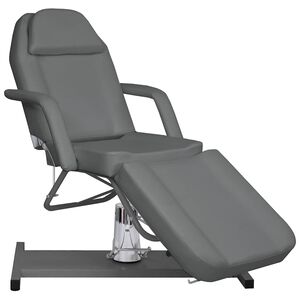 vidaXL Mesa de massagens 180x62x (87-112) cm cinzento