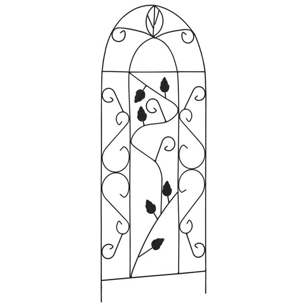 vidaXL Suportes plantas trepadeiras 3 pcs 40x100 cm ferro preto