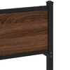 vidaXL Estrutura cama sem colch&atilde;o 193x203 cm metal carvalho castanho