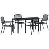 vidaXL Conjunto de Jantar para Jardim 5 pcs Antracite