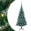 vidaXL &Aacute;rvore de Natal Artificial Pr&eacute;-iluminada Verde 120 cm