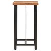vidaXL Mesa de bar 55x55x107 cm madeira de acácia maciça e ferro