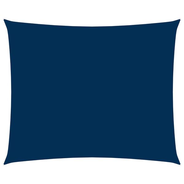 vidaXL Para-sol estilo vela tecido oxford retangular 3x5 m azul