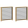 vidaXL M&oacute;dulo de Bra&ccedil;os 2 pcs Branco 60 x 6 x 61 cm