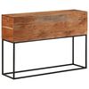 vidaXL Mesa consola 110x30x75 cm madeira de ac&aacute;cia maci&ccedil;a e ferro