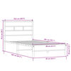 vidaXL Estrutura cama s/ colch&atilde;o derivados de madeira carvalho sonoma