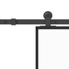 vidaXL Porta deslizante c/ conj. ferragens 76x205cm vidro ESG/alum&iacute;nio