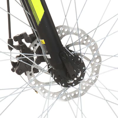 vidaXL Bicicleta de montanha 21 velocidades roda 27,5" 42 cm preto